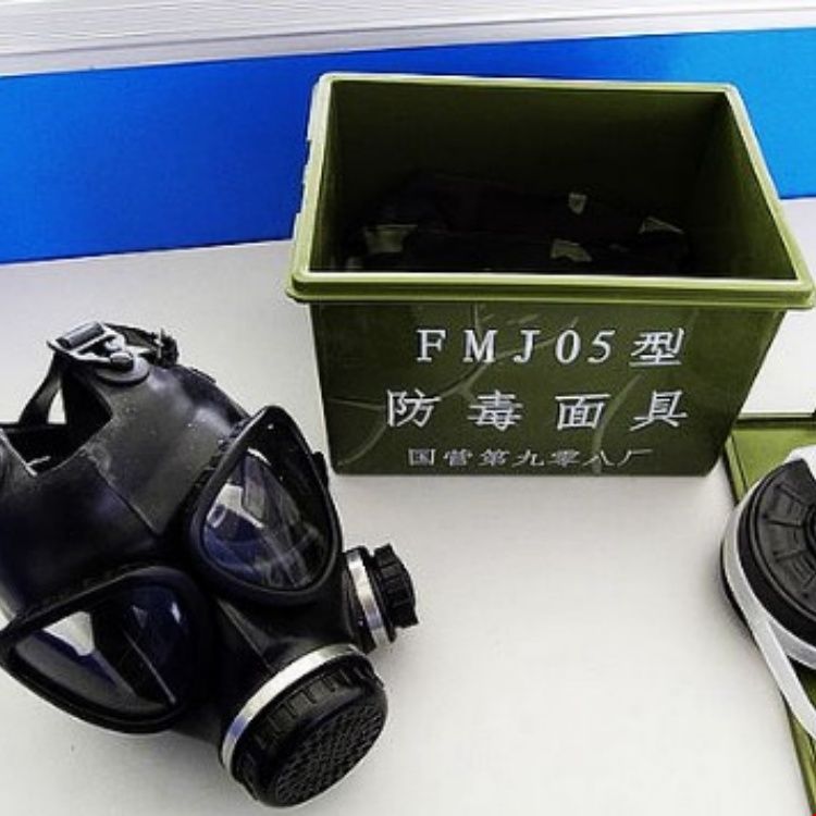 頭戴FMJ05防毒面具87式防化罩 守護(hù)呼吸，抵御生化與濃煙威脅